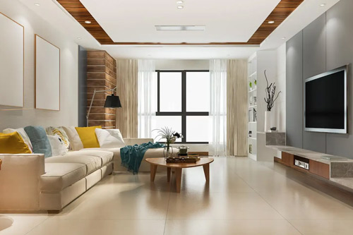 Living Room Makeover - Yamuna Expressway